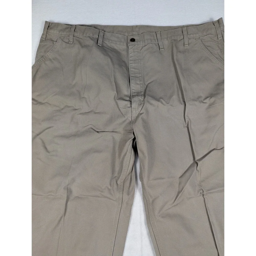 Carhartt Loose Fit Washed Duck Dungaree Mens Work Pants Khaki‎ Size 50